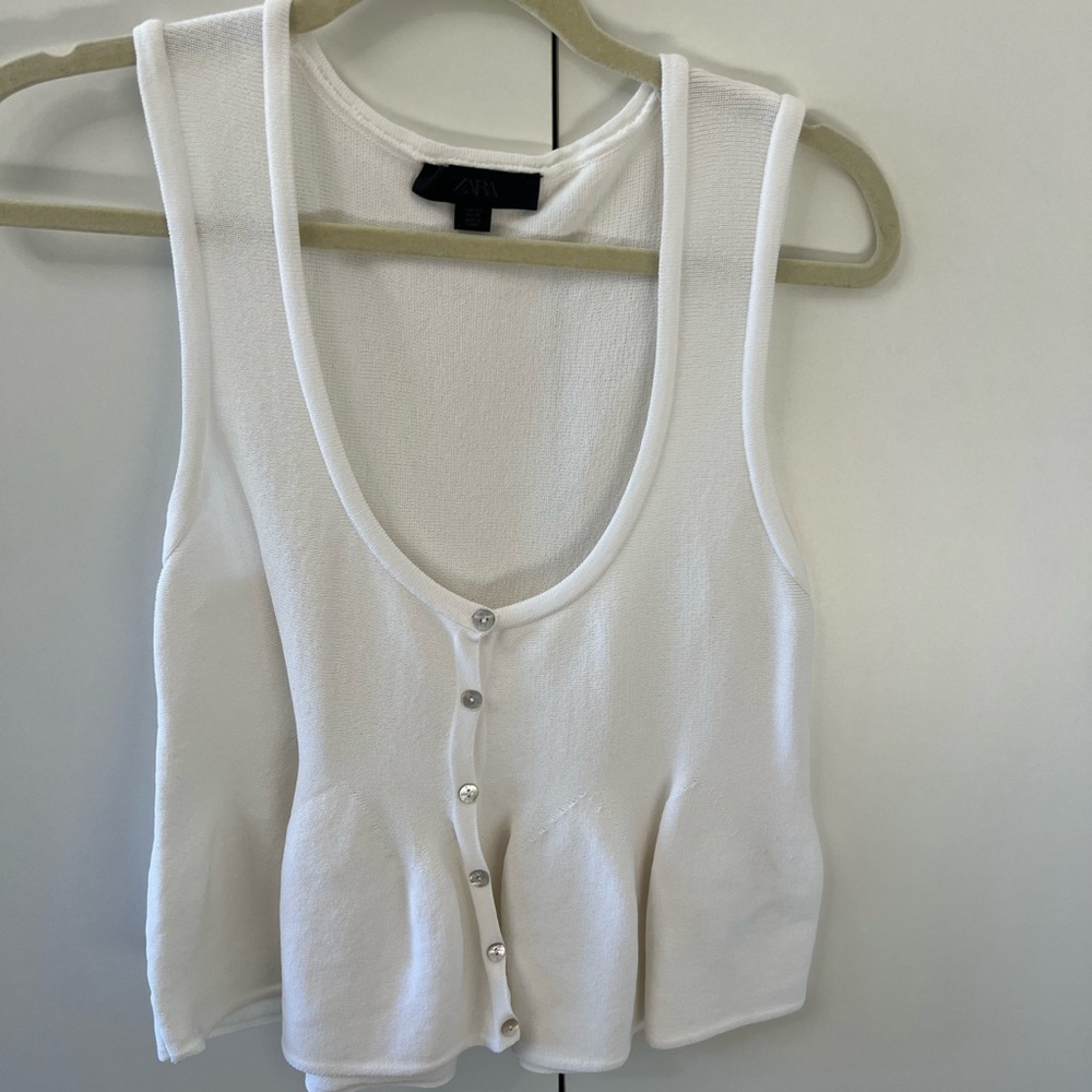 Zara knit peplum top